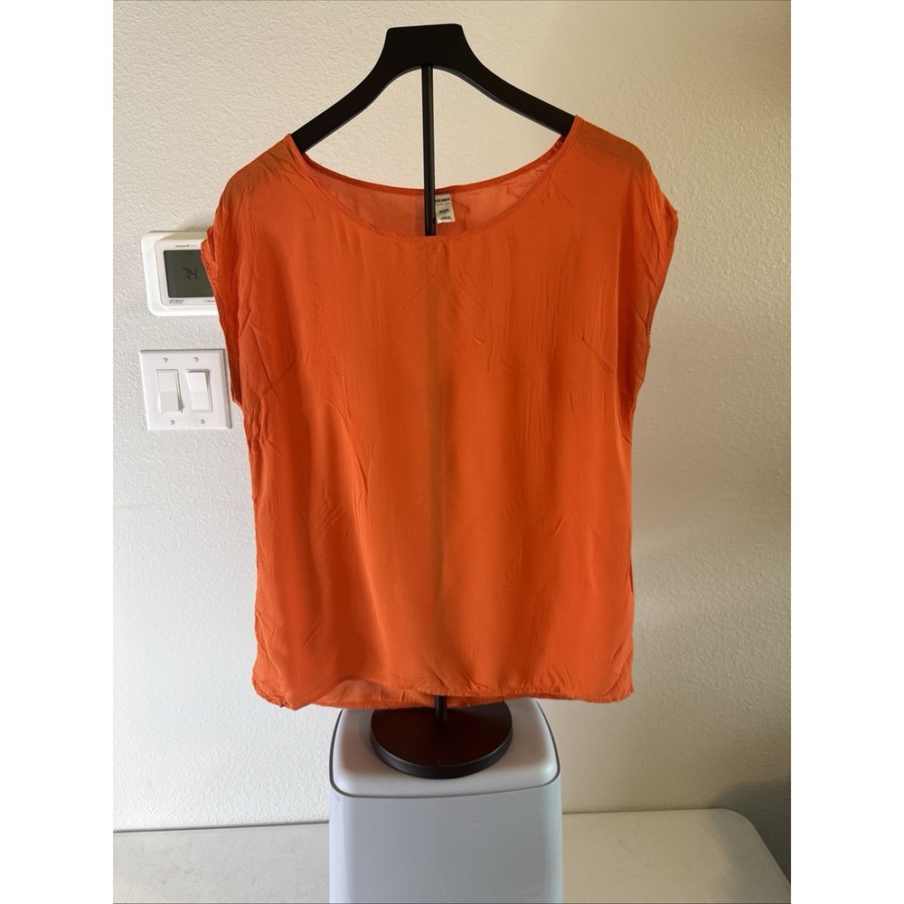 Old Navy‎ Women's Rayon Lightweight Sleeveless Pullover Top Orange Size M